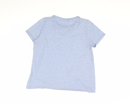 Womens UK Size M Blooming Marvellous Blue Wrap T-Shirt