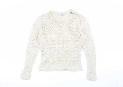 Womens UK Size M Esprit Ivory Pullover Jumper