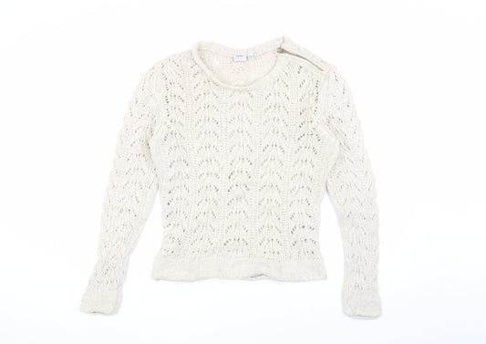 Womens UK Size M Esprit Ivory Pullover Jumper