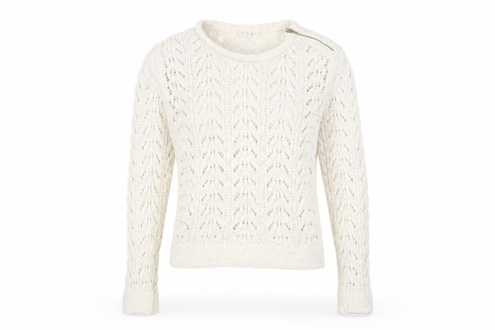 ESPRIT Women's Ivory Knit Pullover Jumper Size M