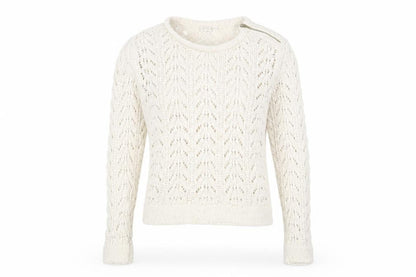 ESPRIT Women's Ivory Knit Pullover Jumper Size M