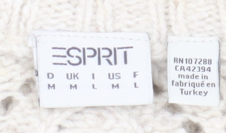 Womens UK Size M Esprit Ivory Pullover Jumper