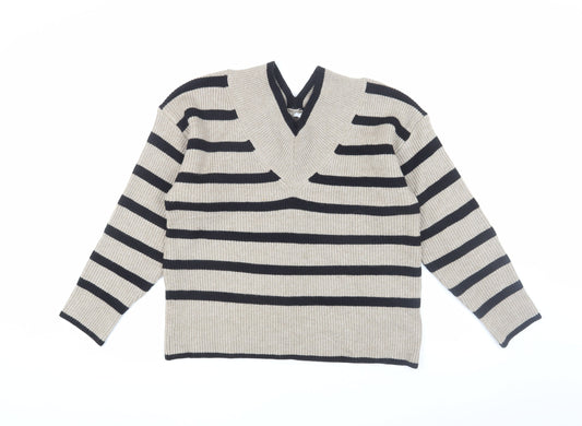 Womens UK Size 12 NEXT Beige Pullover Jumper