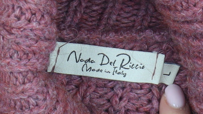 Womens UK Size L Nada Del Riccio Pink Pullover Jumper