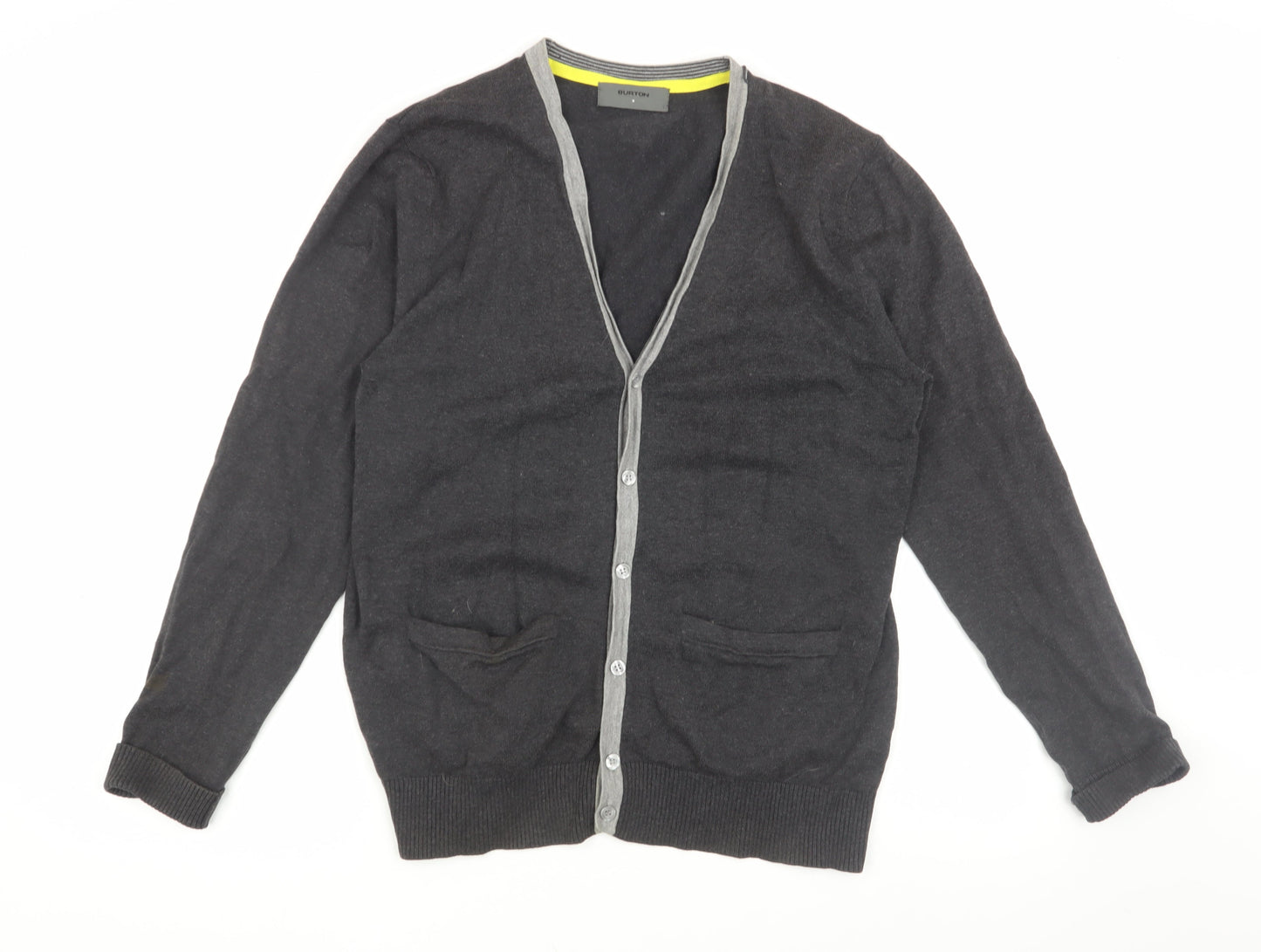 Burton Men’s Black Cardigan, M, Cotton Blend