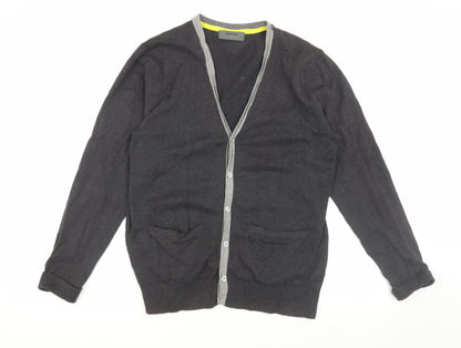 Burton Men’s Black Cardigan, M, Cotton Blend