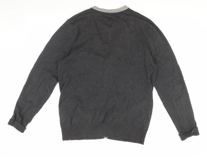 Burton Men’s Black Cardigan, M, Cotton Blend