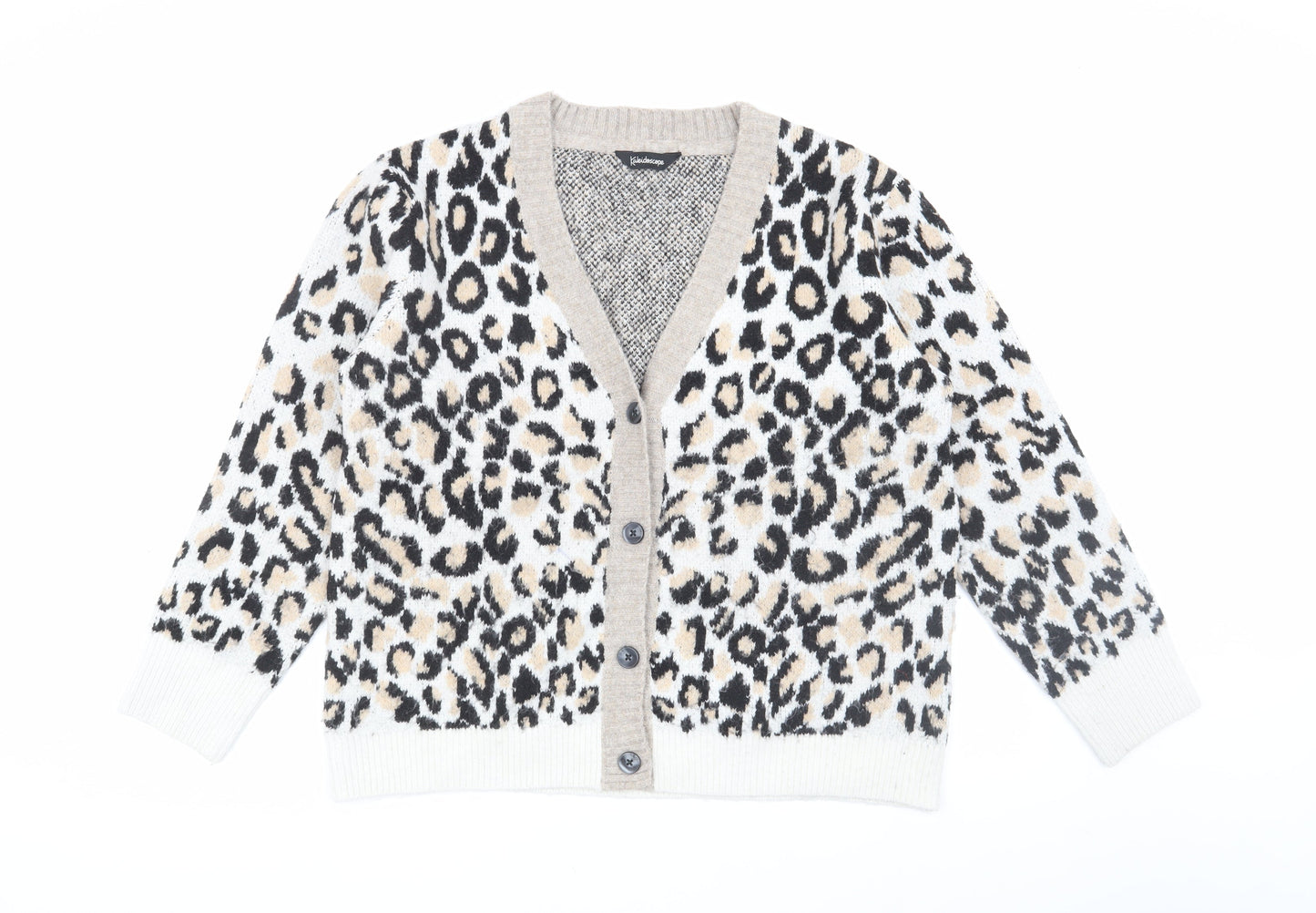 Kaleidoscope Women's Multicoloured Leopard Cardigan Size 16