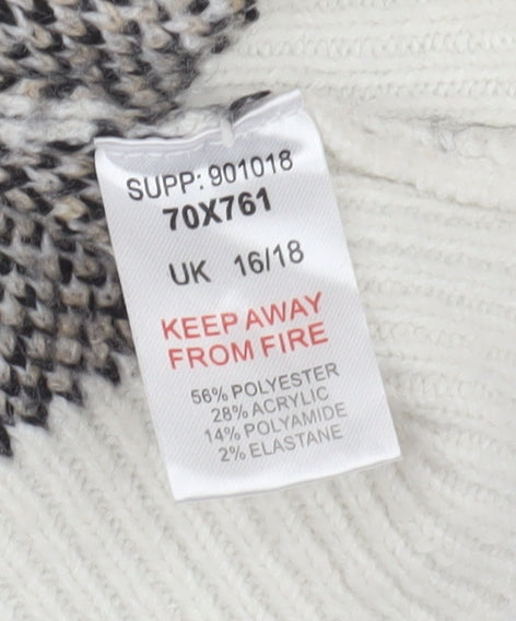 Kaleidoscope Women's Multicoloured Leopard Cardigan Size 16