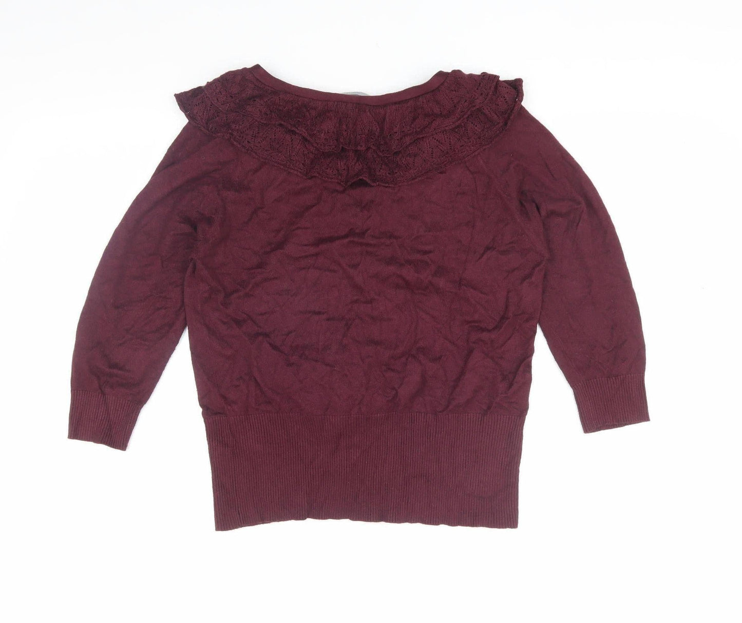 Womens UK Size 16 Marks and Spencer Red Cardigan Jumper