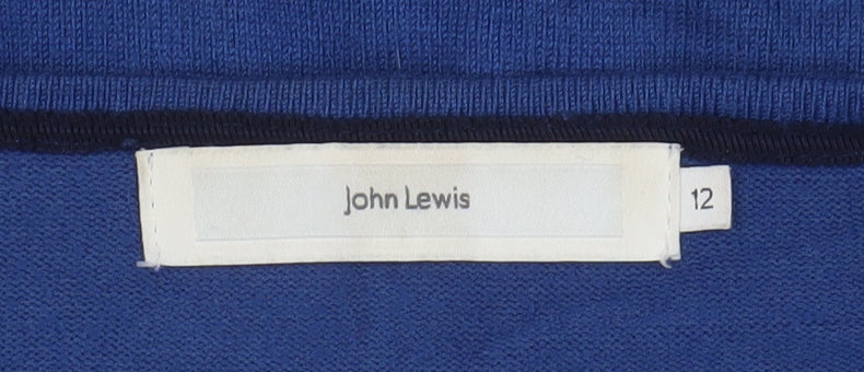 Womens UK Size 12 John Lewis Blue Pullover Jumper