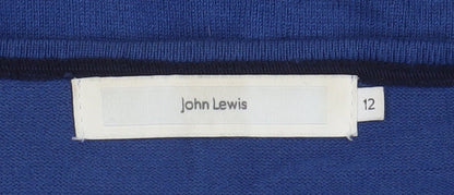 Womens UK Size 12 John Lewis Blue Pullover Jumper