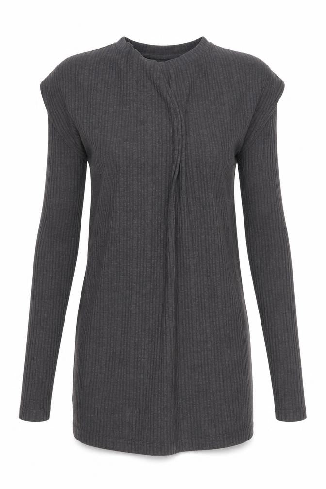 Marks and Spencer Grey Shift Dress, Size 12, Long Sleeve