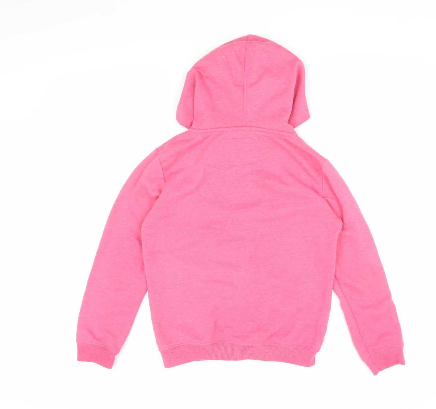 LOVE Girls Pink Full Zip Hoodie 11-12 Years Casual Wear