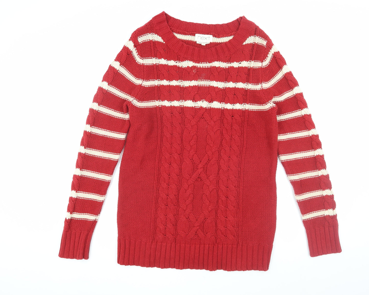 Womens UK Size 12 NEXT Red Pullover Jumper