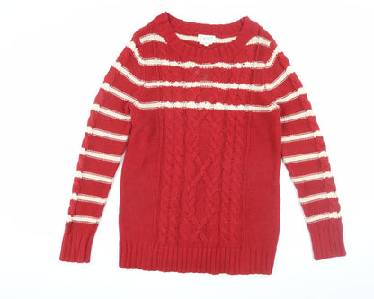 Womens UK Size 12 NEXT Red Pullover Jumper
