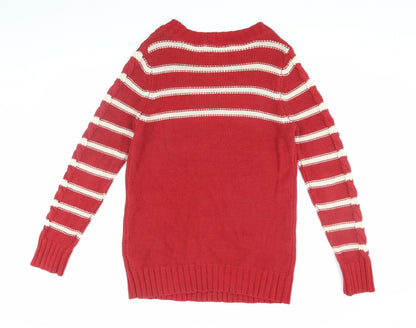 Womens UK Size 12 NEXT Red Pullover Jumper