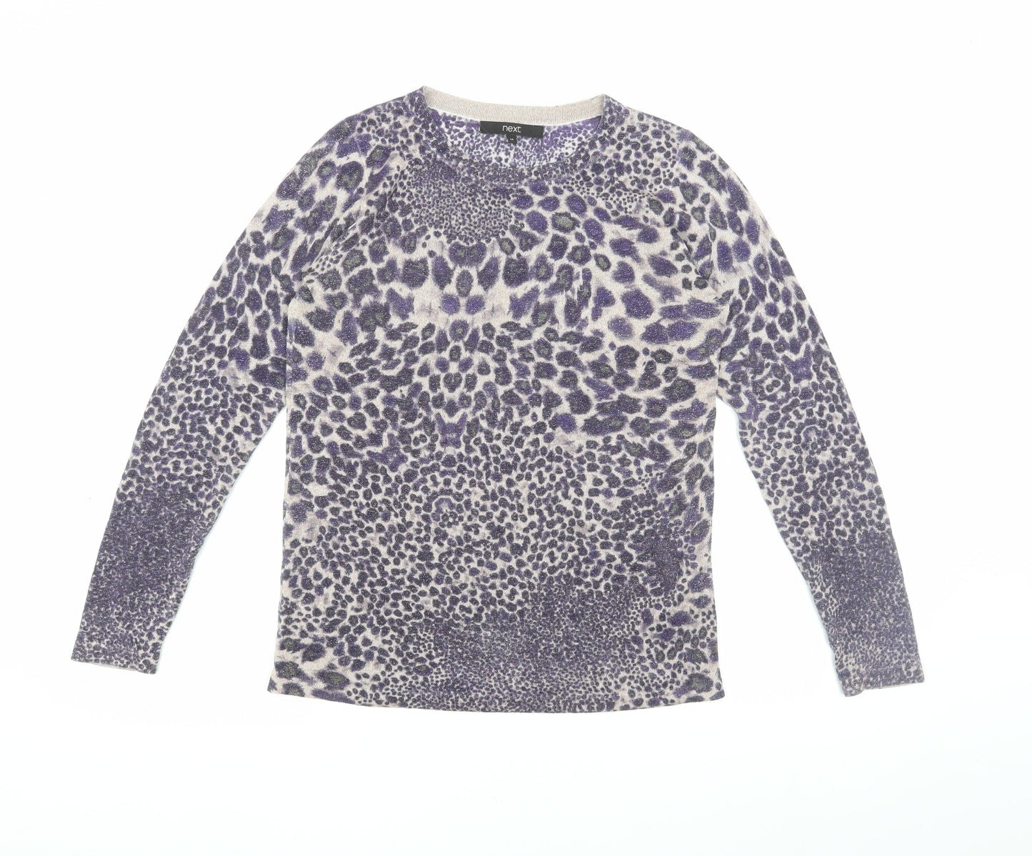 Womens UK Size 10 NEXT Purple Jersey Blouse