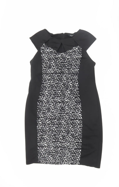 Klass Women's Black Sheath Dress Size 14, Party Chic