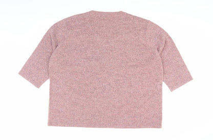 Damart Women's Pink Embroidered Pullover Jumper, Size 26