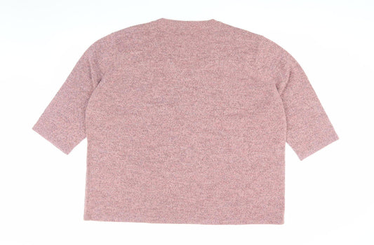 Damart Women's Pink Embroidered Pullover Jumper, Size 26