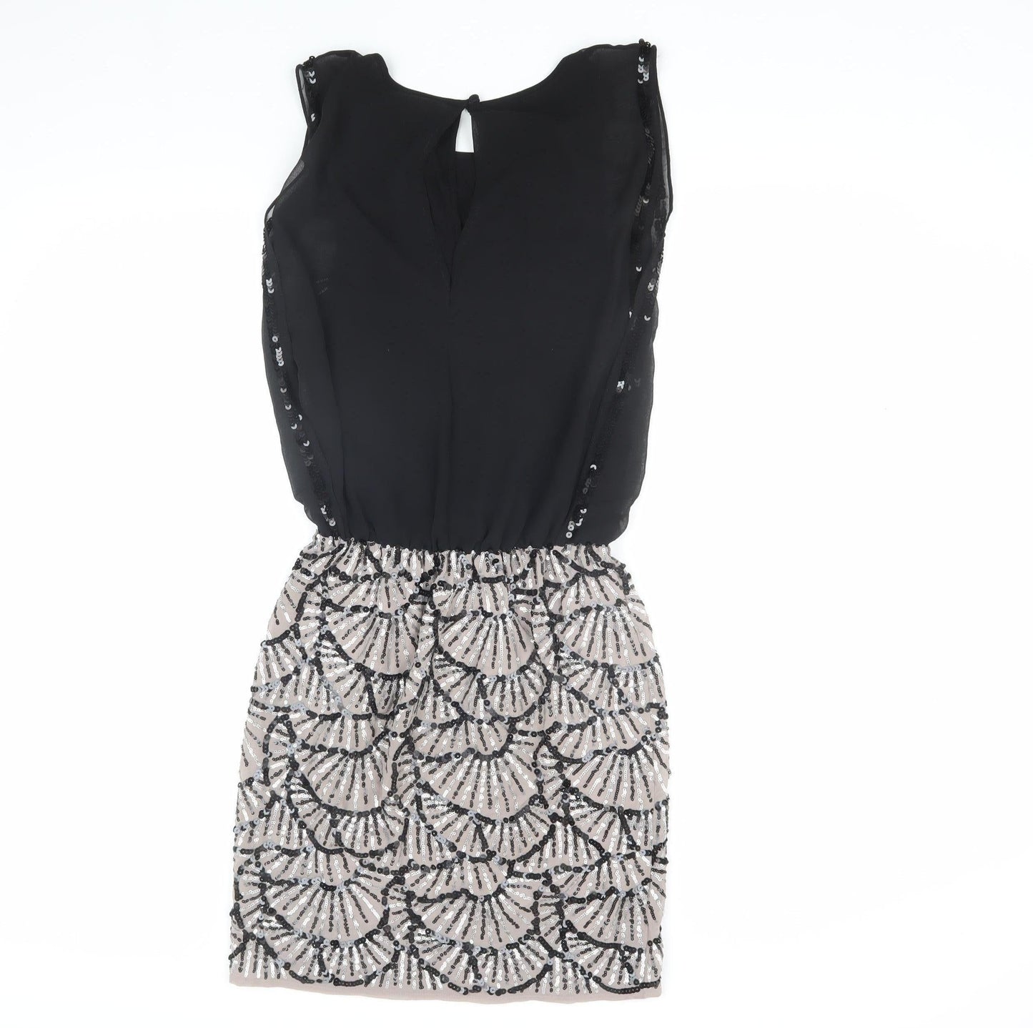 Spotlight by Warehouse Black Sequin Women's Dress Size 6