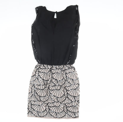 Spotlight by Warehouse Black Sequin Women's Dress Size 6