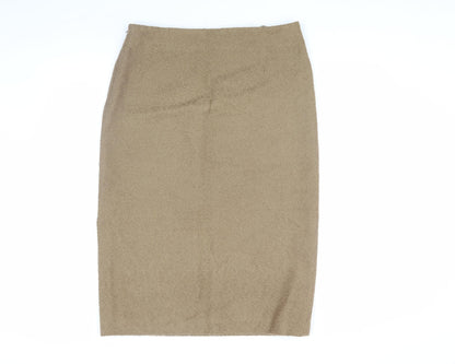 Annette Görtz Women's Beige Wool Pencil Skirt, Size 10
