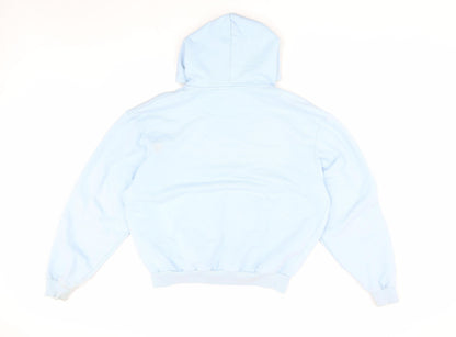 Mens UK Size M boohooMAN Blue Pullover Hoodie