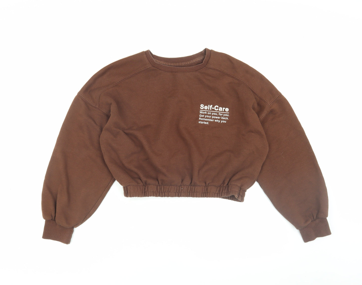 Lefties Women's Brown Pullover Sweatshirt Medium