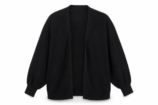 Front view of ASOS DESIGN Women’s Black Tall Cardigan, size UK 8