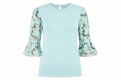 Womens UK Size XS Oasis Blue Basic Blouse