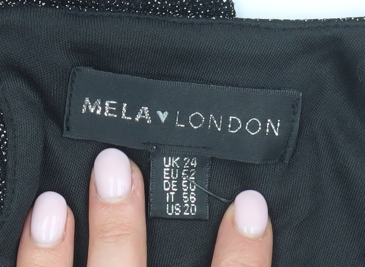 Mela London Women's Black Dress Size 24