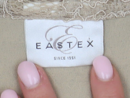 Womens UK Size 10 Eastex Beige  Blouse