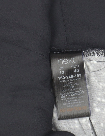 Next Women's Black Floral Jumpsuit Size 12