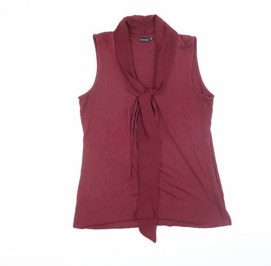 Womens UK Size 12-14 Bodyflirt Red Basic Blouse
