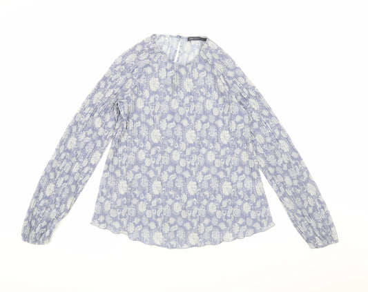 Womens UK Size 12 Marks and Spencer Blue  Blouse