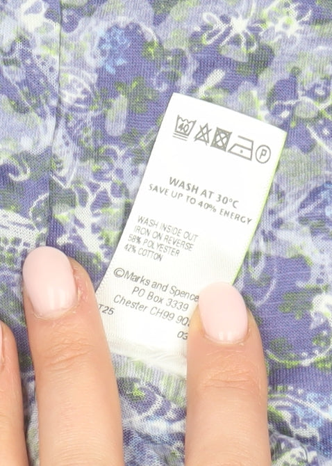 Womens UK Size 8 Marks and Spencer Multicoloured Tunic Blouse