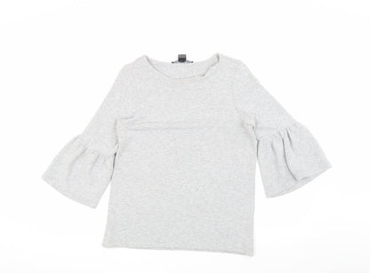 Womens UK Size S French Connection Grey Basic Blouse