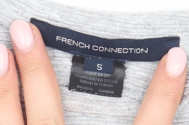 Womens UK Size S French Connection Grey Basic Blouse