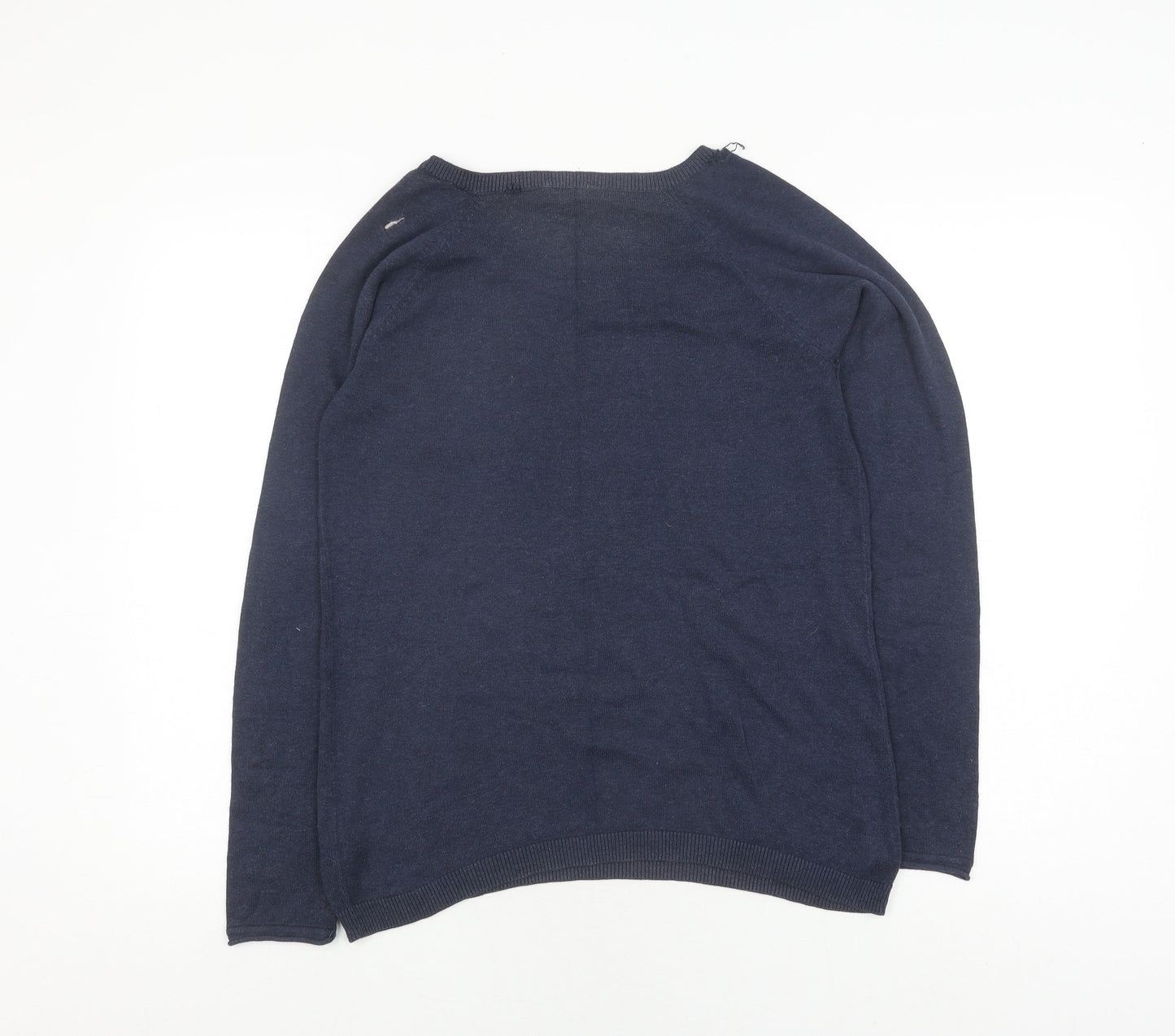 Womens UK Size L TOM TAILOR Blue Pullover Jumper
