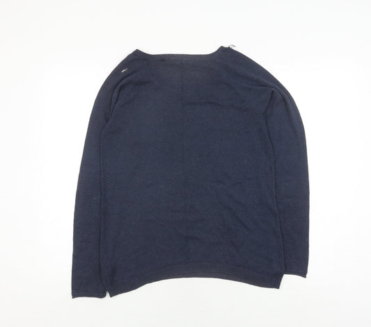 Womens UK Size L TOM TAILOR Blue Pullover Jumper