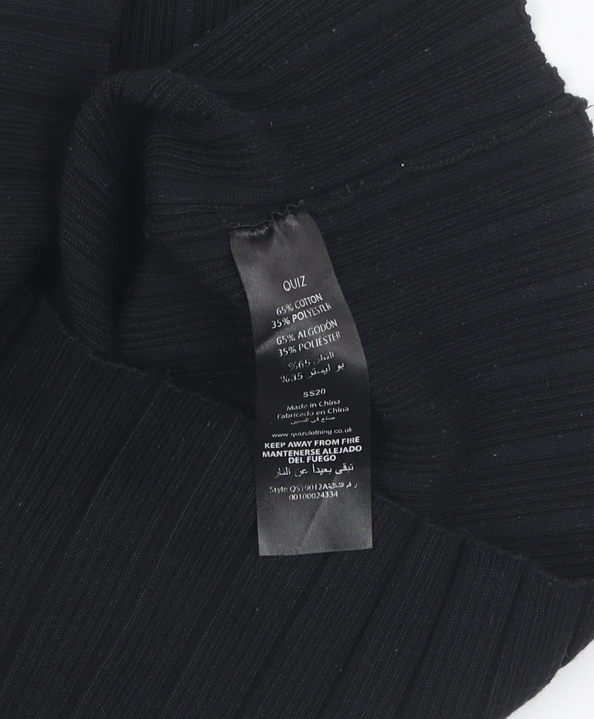 Womens UK Size S Quiz Black  Jumper