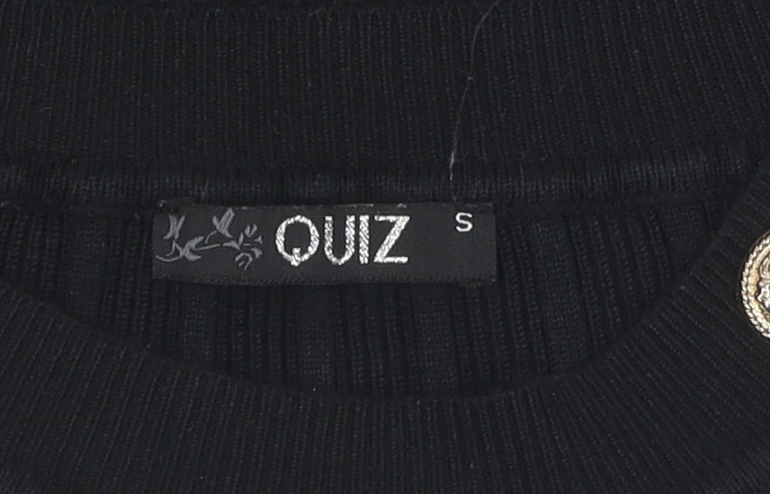 Womens UK Size S Quiz Black  Jumper