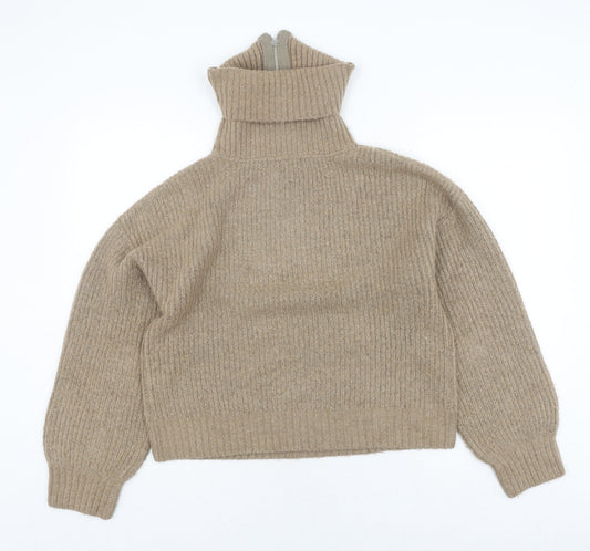 Womens UK Size S French Connection Beige Full Zip Jumper