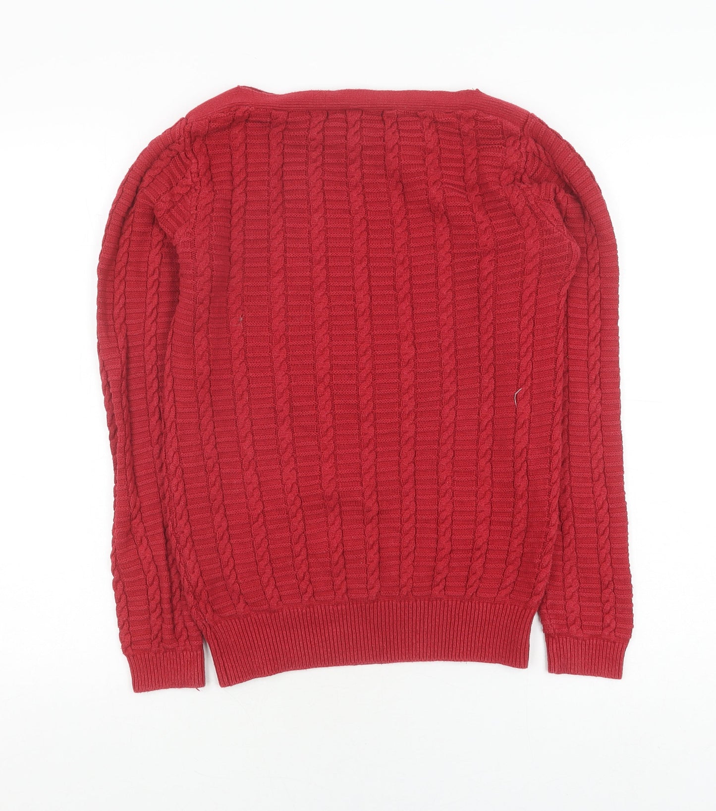 Womens UK Size 12 Crew Clothing Company Red  Jumper