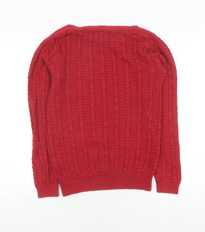 Womens UK Size 12 Crew Clothing Company Red  Jumper