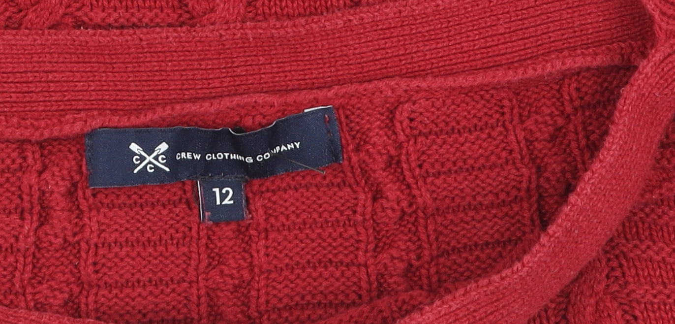 Womens UK Size 12 Crew Clothing Company Red  Jumper