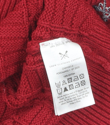 Womens UK Size 12 Crew Clothing Company Red  Jumper