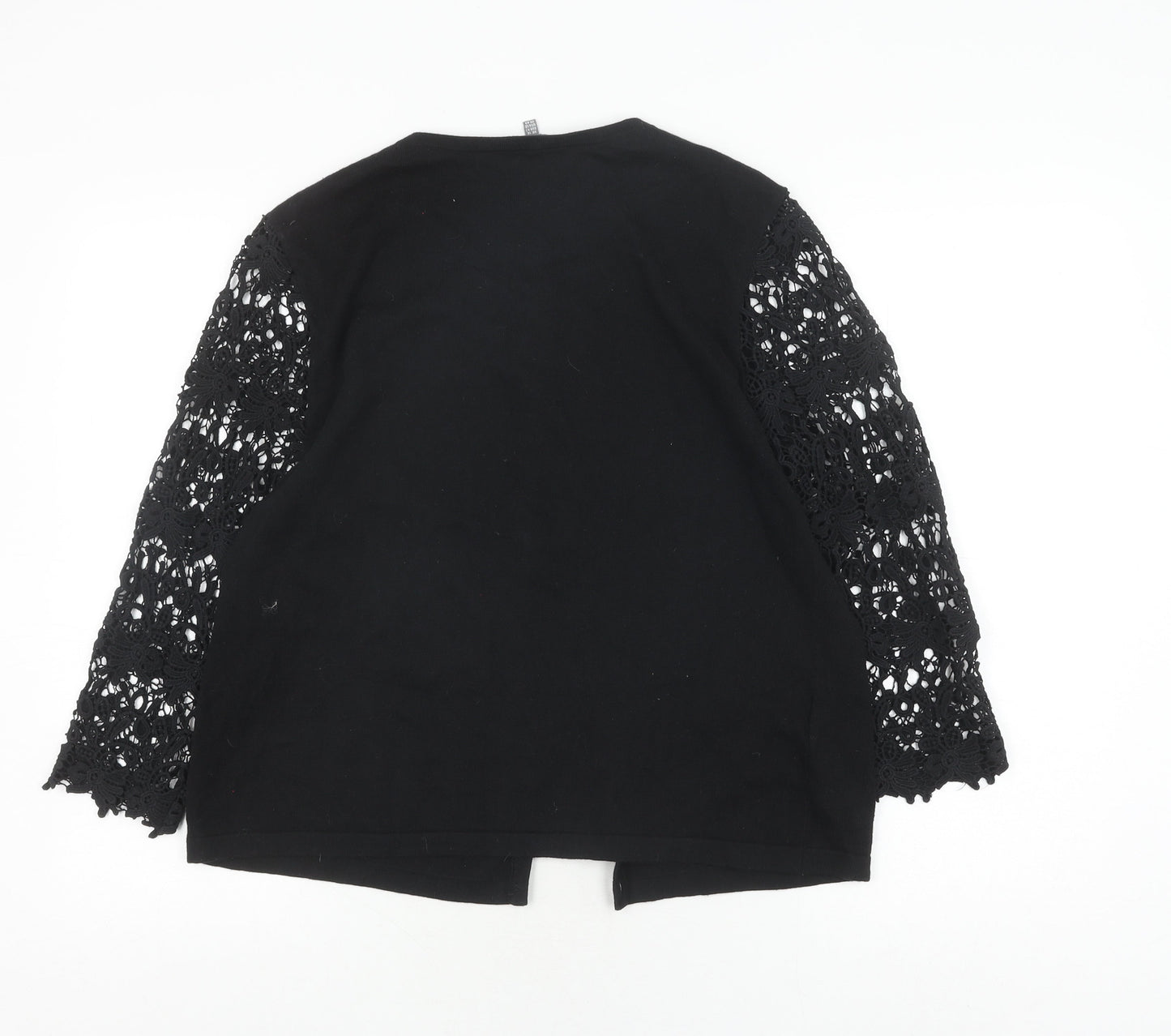 Womens UK Size 16 Laura Ashley Black Cardigan Jumper